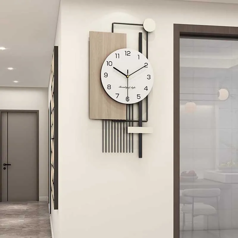 Battery Design Wall Clocks Hanging Modern Light Luxury Living Room Wall Clocks Vintage Reloj Pared Decorativo Home Decoration