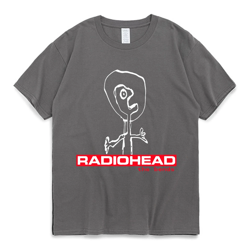 Rock Band Radiohead The Bends Graphic T Shirts 90s Vintage Punk Hip Hop Short Sleeve Tee Shirt Oversized Streetwear T-shirt Male