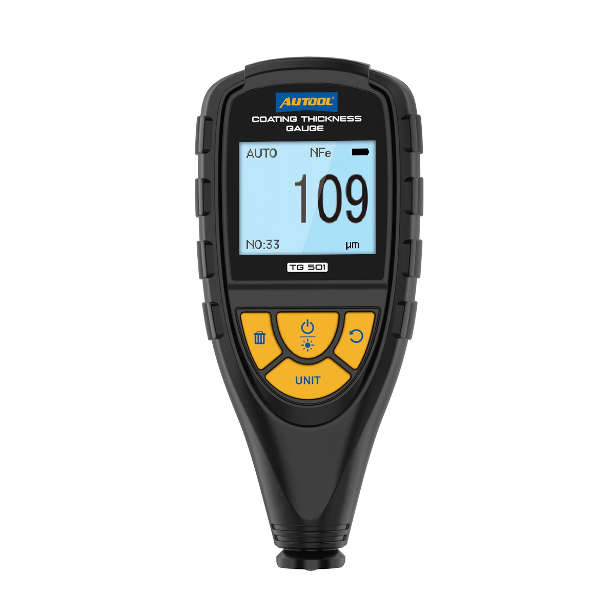

AUTOOL TG501 Automobile Paint Meter Masuring Galvanized Layer Coating Thickness Meter 80 Sets of Data Storage