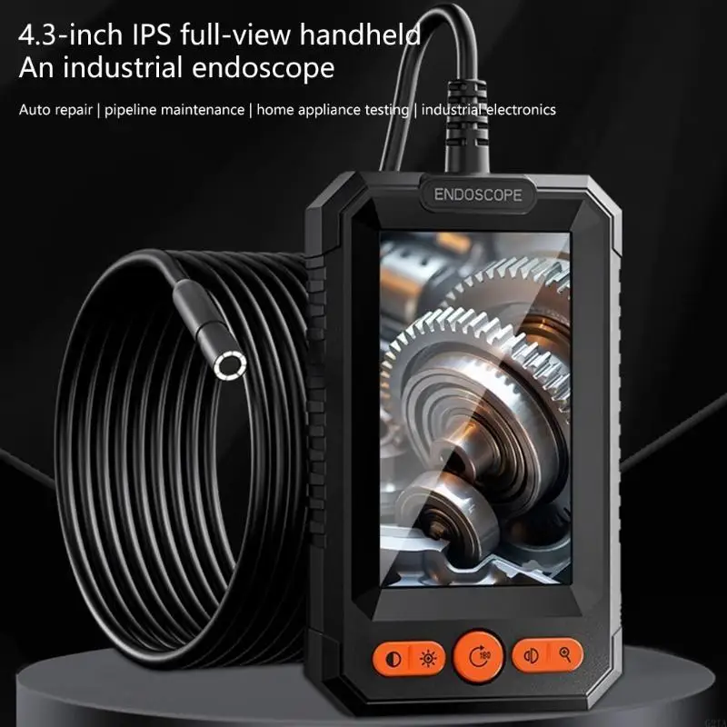 High Resolution Endoscope Inspection Camera for Detailed Inspections in Harsh Environment with Adjustable LED Lighting