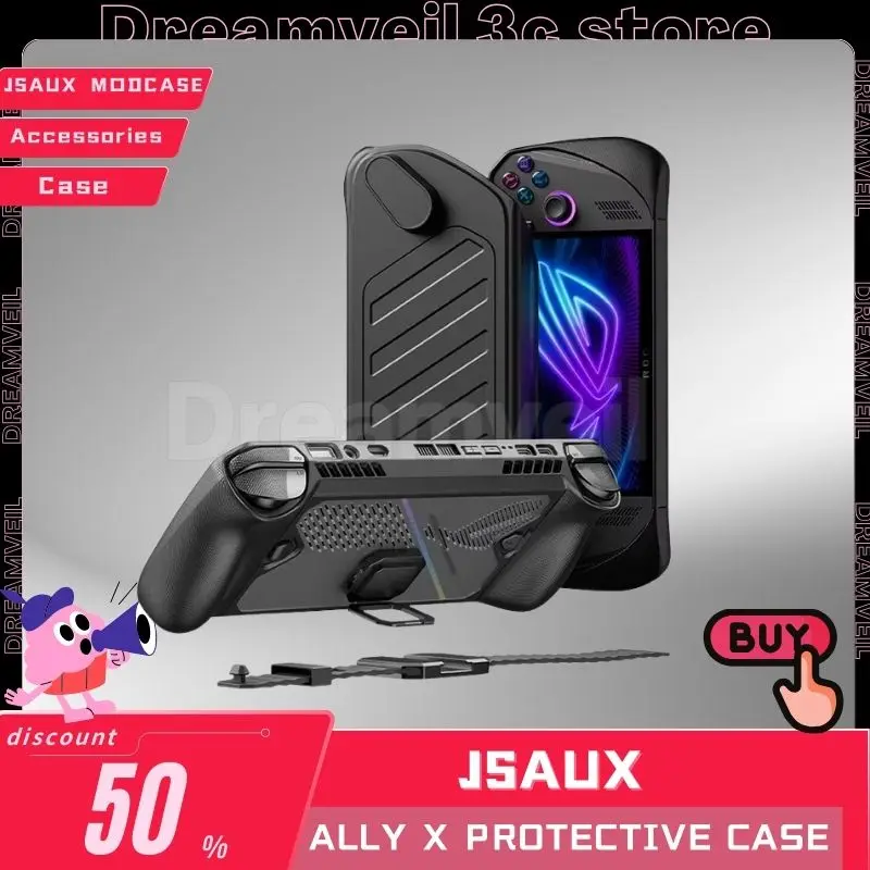 Jsaux Modcase For Rog Ally X Protective Case Skin With Detachable Front Shell Cover Cases For Asus Rog Ally X Accessories Custom