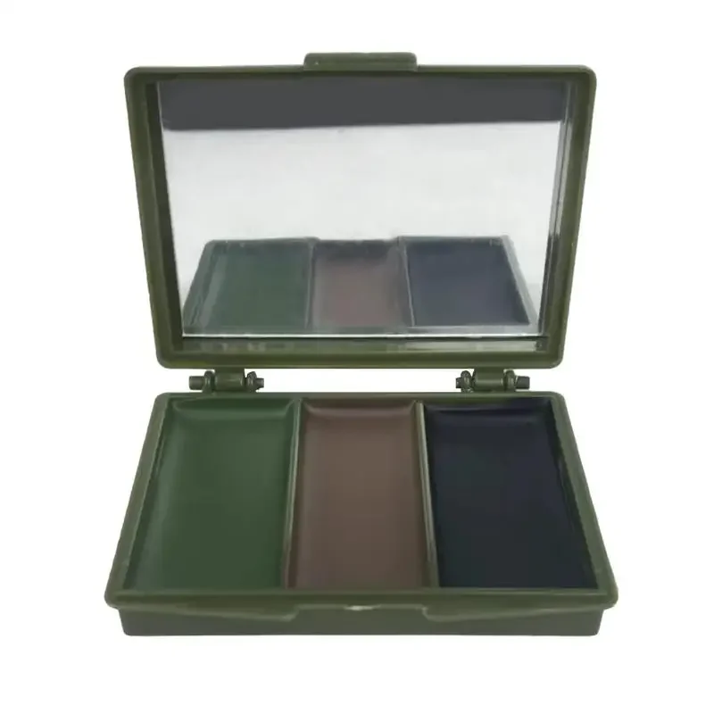 3 colores CS tiro cara pintura camuflaje aceite hombres mujeres adiestramiento militar al aire libre caza fútbol equipo