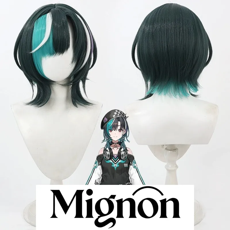 

VTuber Rindo Chihaya cosplay wig multi-color highlights Halloween gift