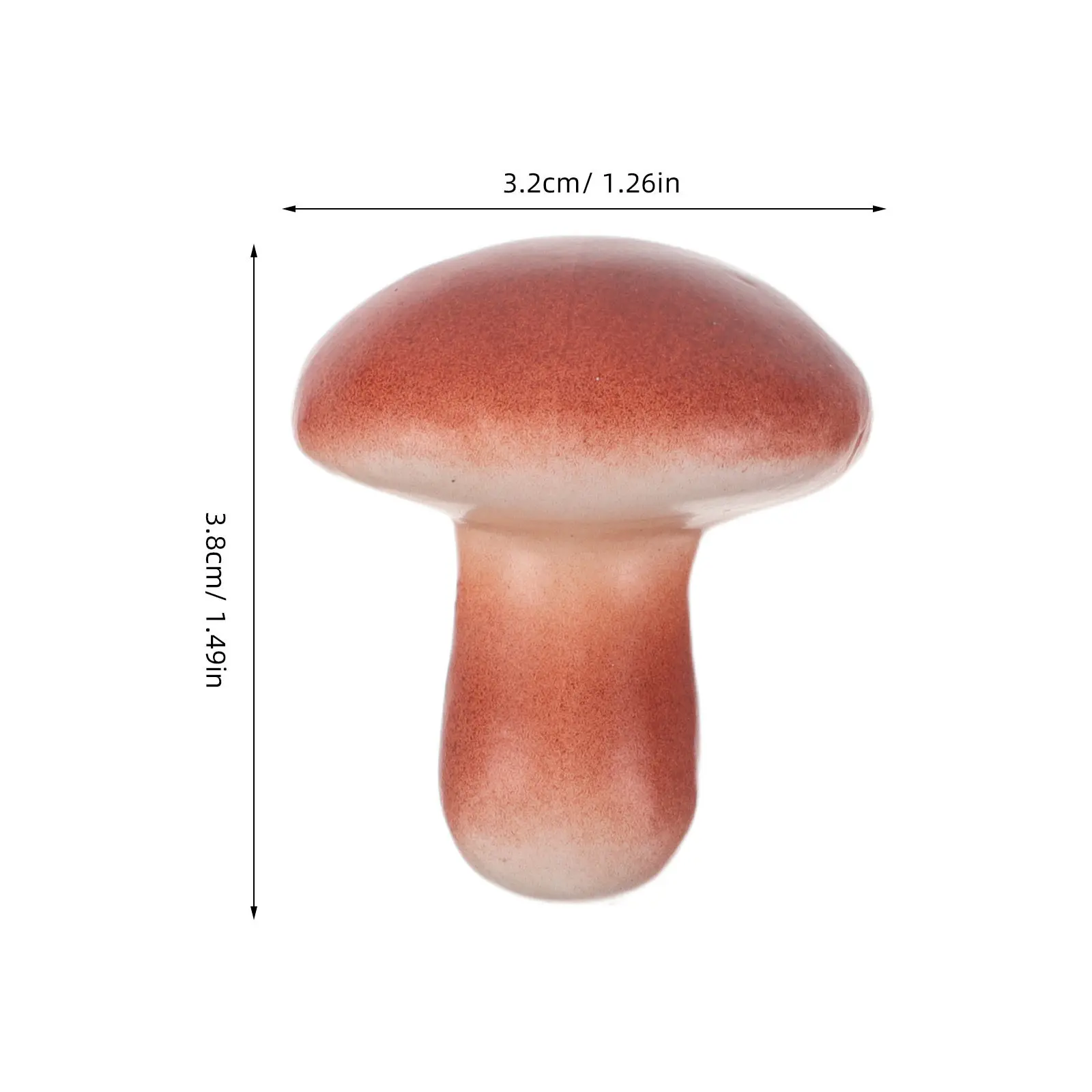 50Pcs Lifelike Foam Mushroom Decor Tiny Simulation Mini Mushrooms for Photography Props Indoor Micro Garden Party Harvest