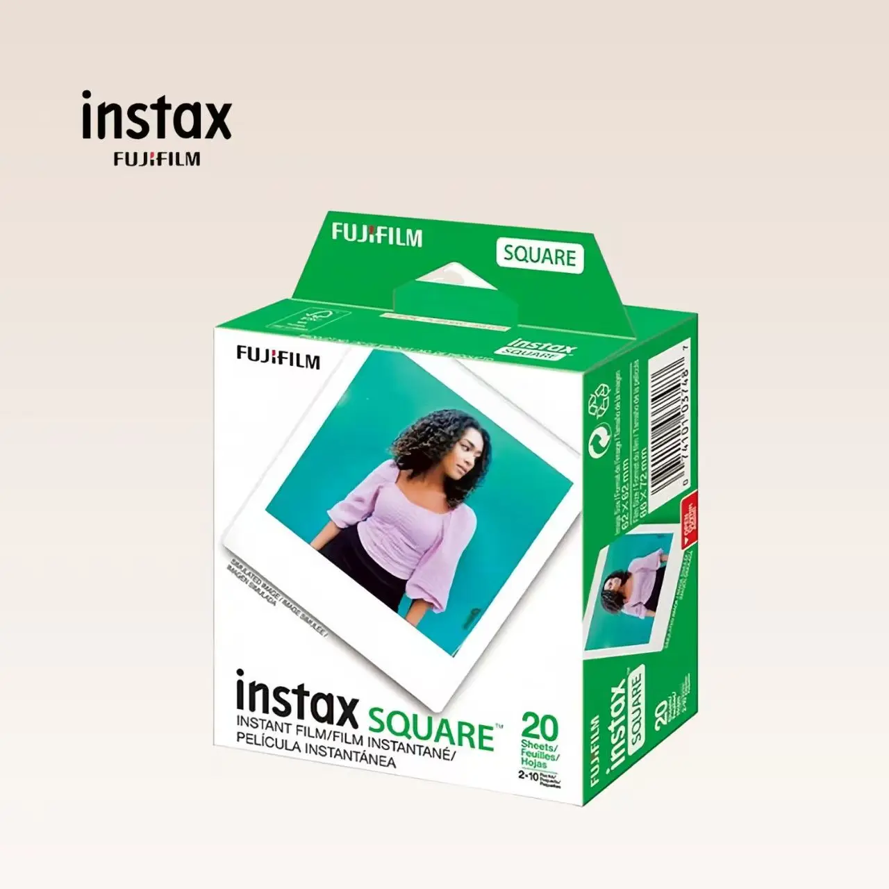 Instax Square White Edge/MONO/White /Black Frame 10-100 Sheets Fujifilm Film Photo Paper For SQ10 SQ6 SQ20 Instant Film Camera