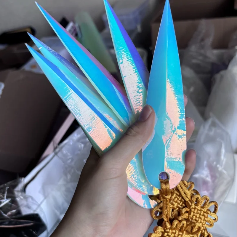 Demon Hunters KPop Zoe Cosplay 3D Printed Boomerang Props Rumi Mira Zoe Acrylic Standing Plates Decoration Accessories Toy Gift