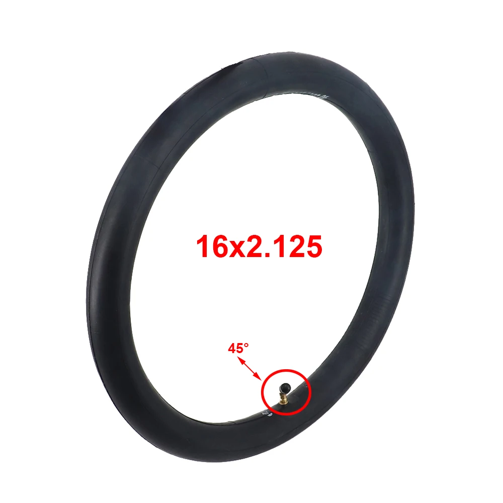 16x2.125 Inner Tube Camera for 16 Inch Unicycle 16*2.125 Inner Tube Parallel Nozzle High Quality Butyl Rubber