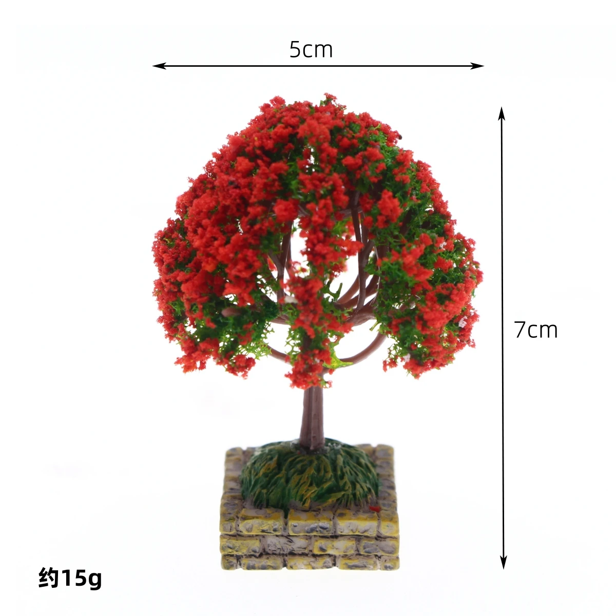 Dollhouse Miniature Flower Tree Model Accessory