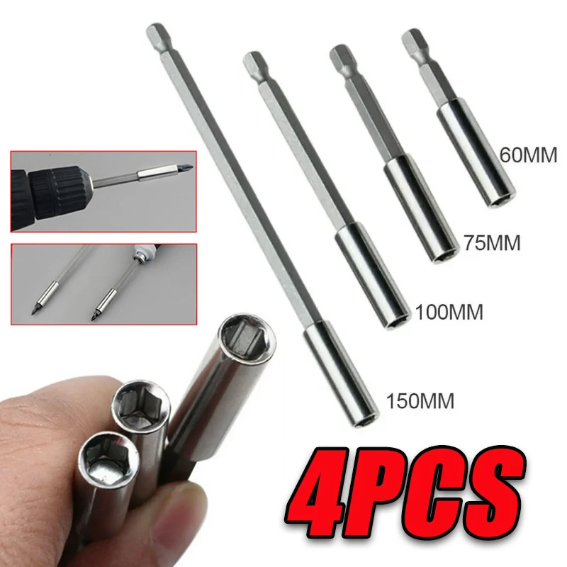 

Magnetic Screwdriver Bits Bit Extension Sleeve Hexagonal Handle Extension Rod Pistol Drill Extension Rod Power Drill Tools