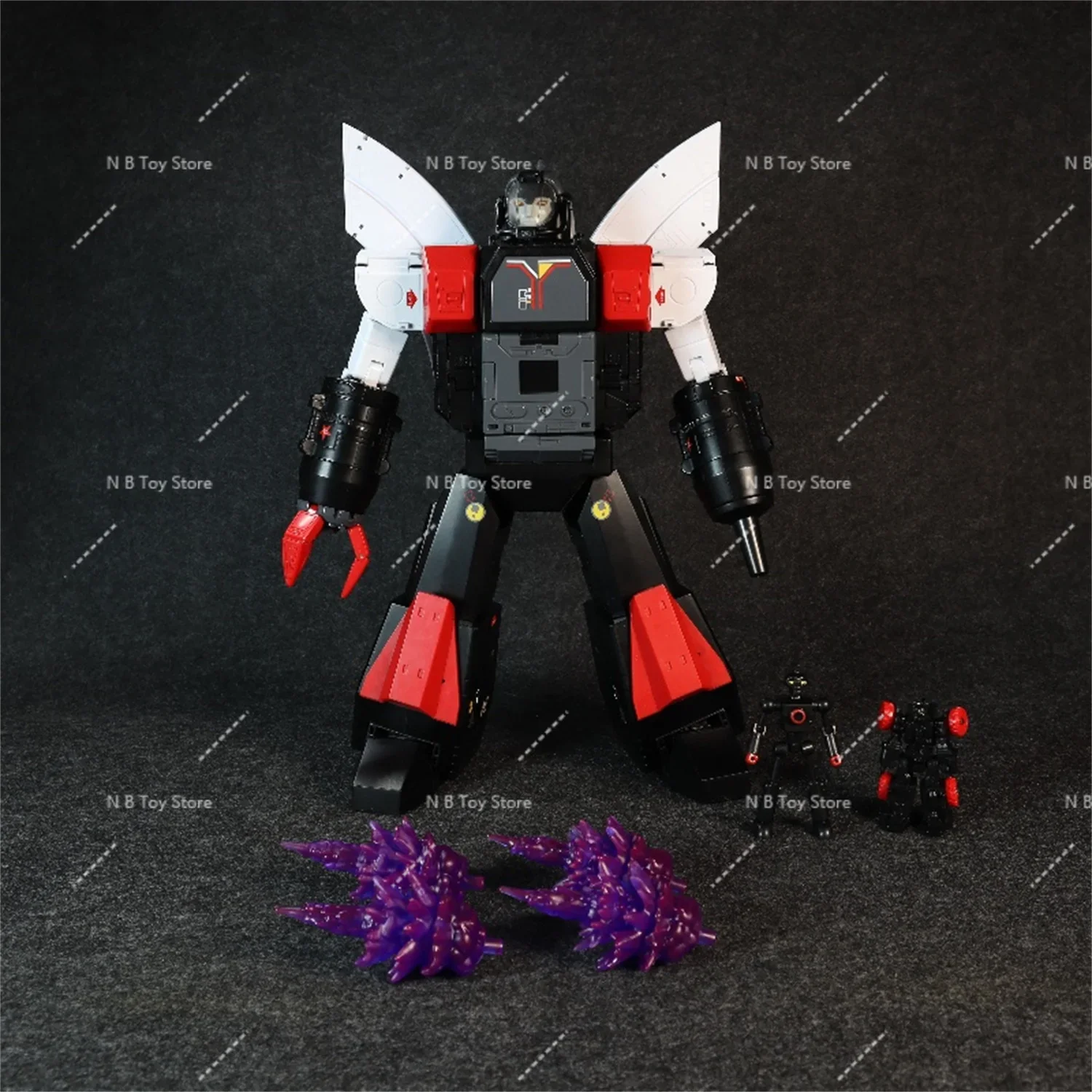 OS-01H Transformation OS01H Omega Michael Huge Dragon Defensive Fortress Basisscheinwerfer mit Motorschienenfigur