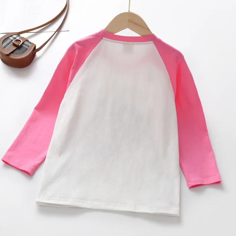 子供のためのディズニーTシャツ,スタルーウの漫画のスウェットシャツ,ラウンドネック,長袖,カジュアル,コットン,秋の服