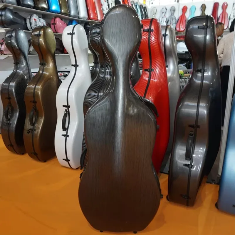 high quality carbon fiber cello case 4/4 cello case carbon fiber cello hard case 3.6kg CC-12