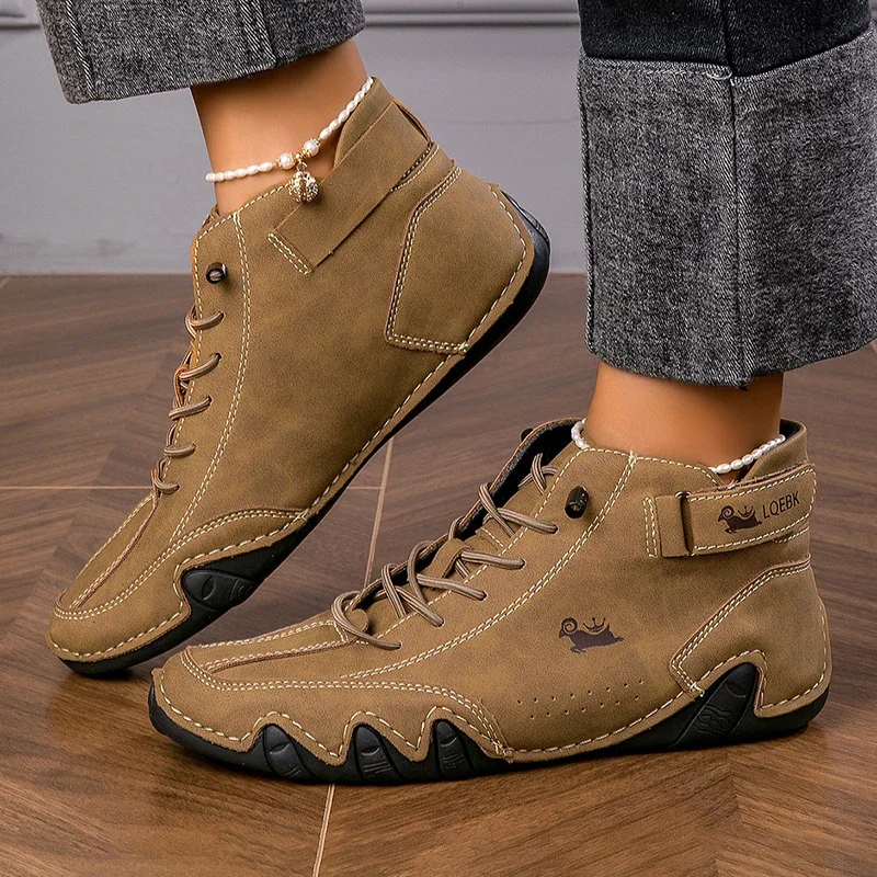 Botas de trabajo de lujo para hombre, zapatos cómodos de corte bajo con plataforma, informales, originales, Ofertas