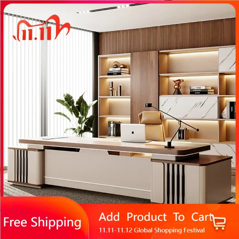 

European Office Table Motion Desk Square Bureau De Travail Gaming Office Desks Study Height Craft Tavolino Commercial Furniture