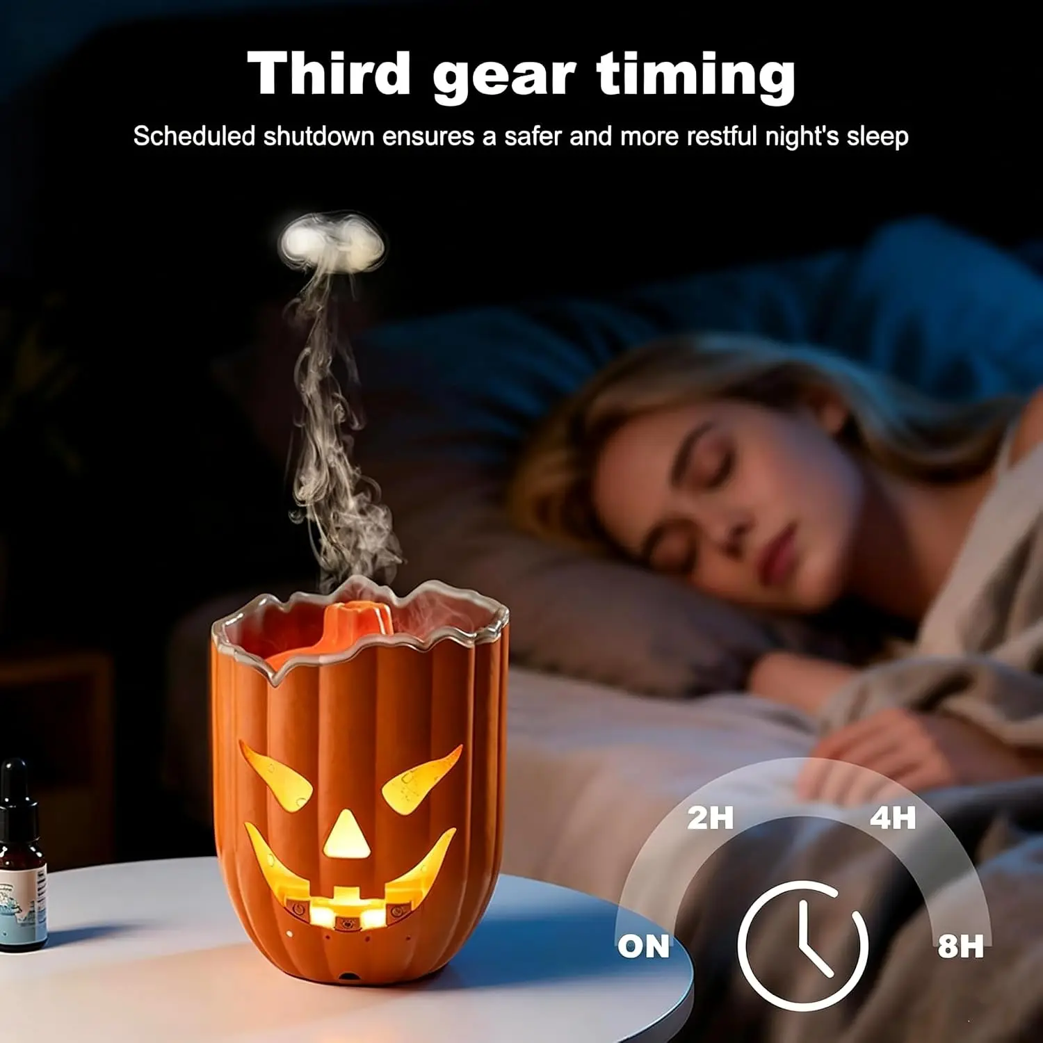 Pumpkin Essential Oil Diffuser, 300ml Jellyfish Aromatherapy Diffuser