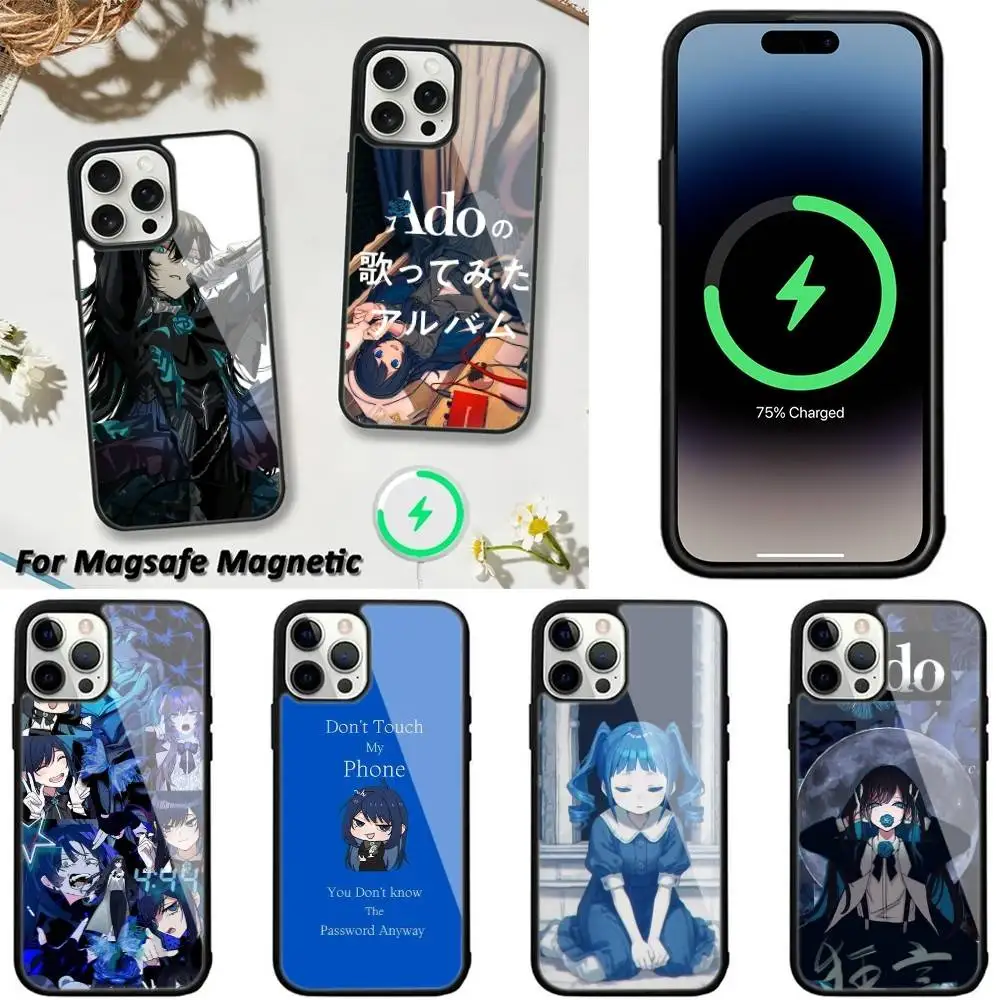 

Ado Japanese Singer Phone Case For iPhone 16,15,14,13,12,11,Plus,Pro,Max,Mini Magsafe Magnetic Wireless Charging
