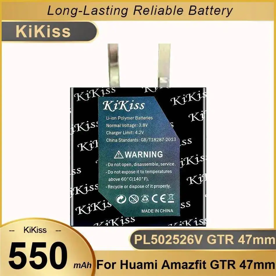 

Высокоэффективный 550 мАч для Huami Amazfit Gtr 47 мм PL502526V экологически чистый аккумулятор для часов