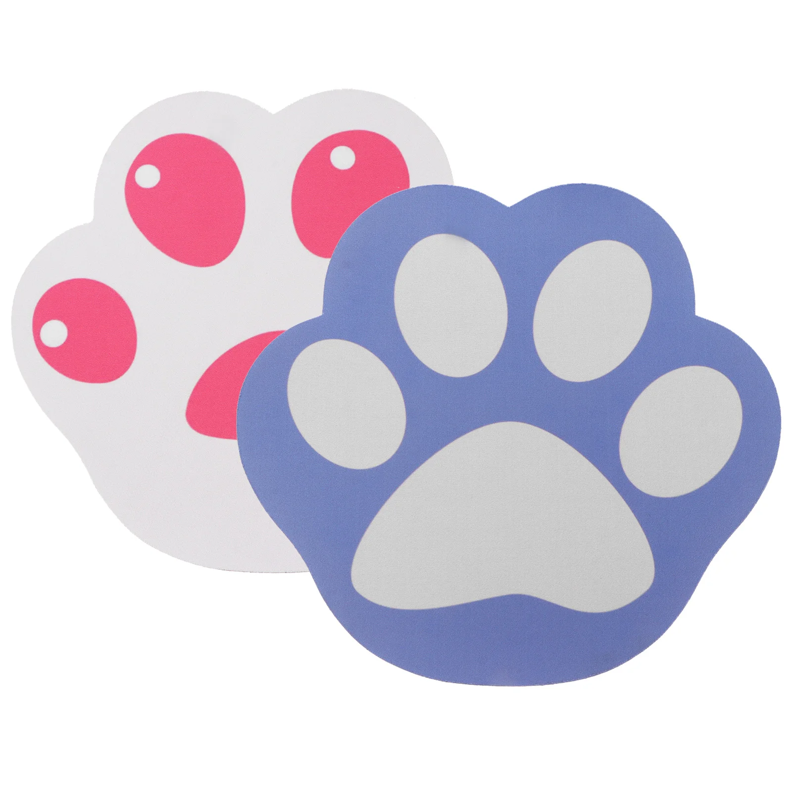 

2 Pcs Cartoon Mouse Pad Computer Pads Mats Accessories Non-slip Mousepads Cloth Cat Claw Miss