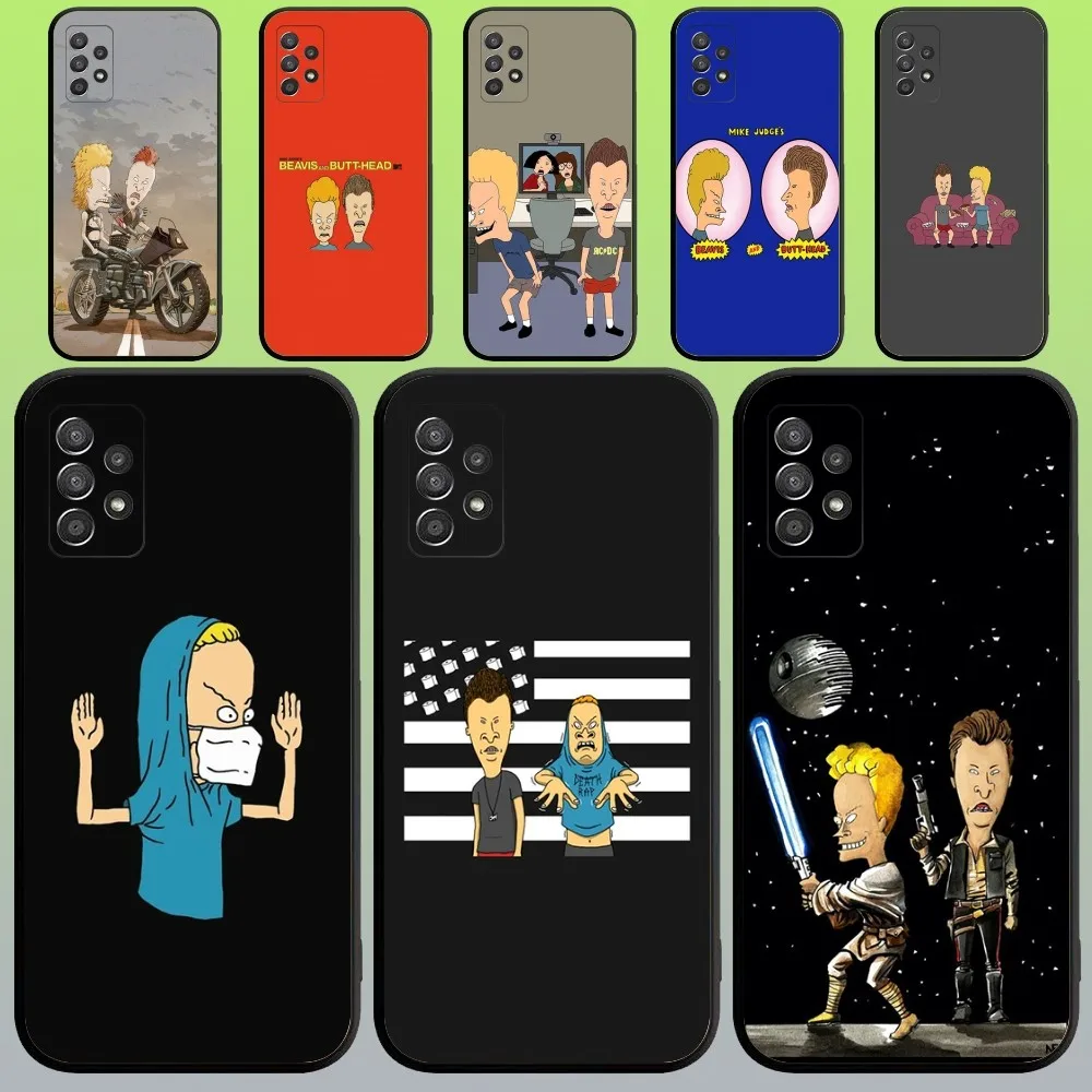 Beavis and Butt-Head Phone Case For Samsung Galaxy A20,A21s,A22,A31,A32,A52,A53,A72,73,A80,A91 Soft Black Cover