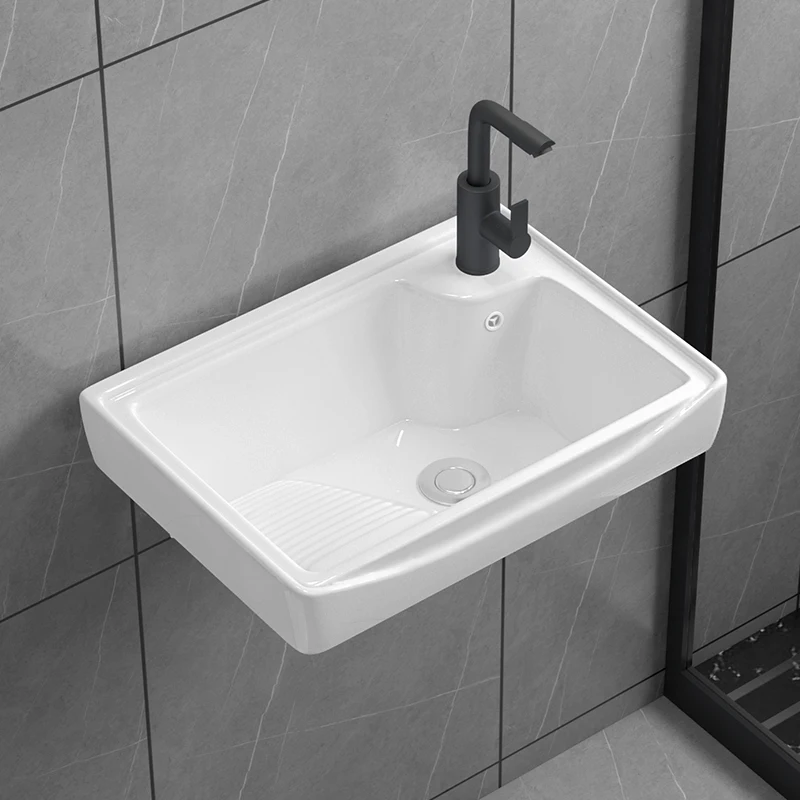 

Balcony suspended hand plate toilet wash basin small apartment bathroom ceramic bathroom wash table household