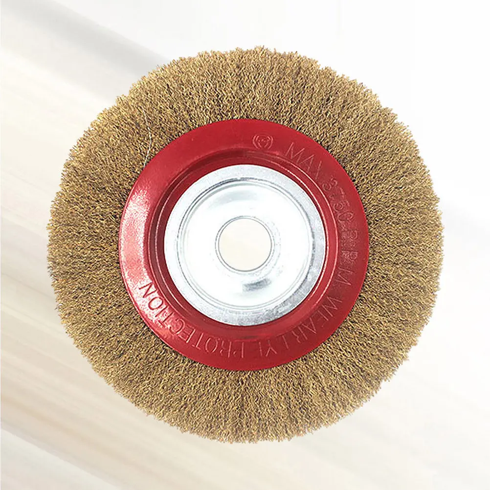 6 Inch Steel Wire Polishing Brush Rust Remover Wheel Ideal for Electric Drill Rotary Tool Cleaning Steel Wire Brush