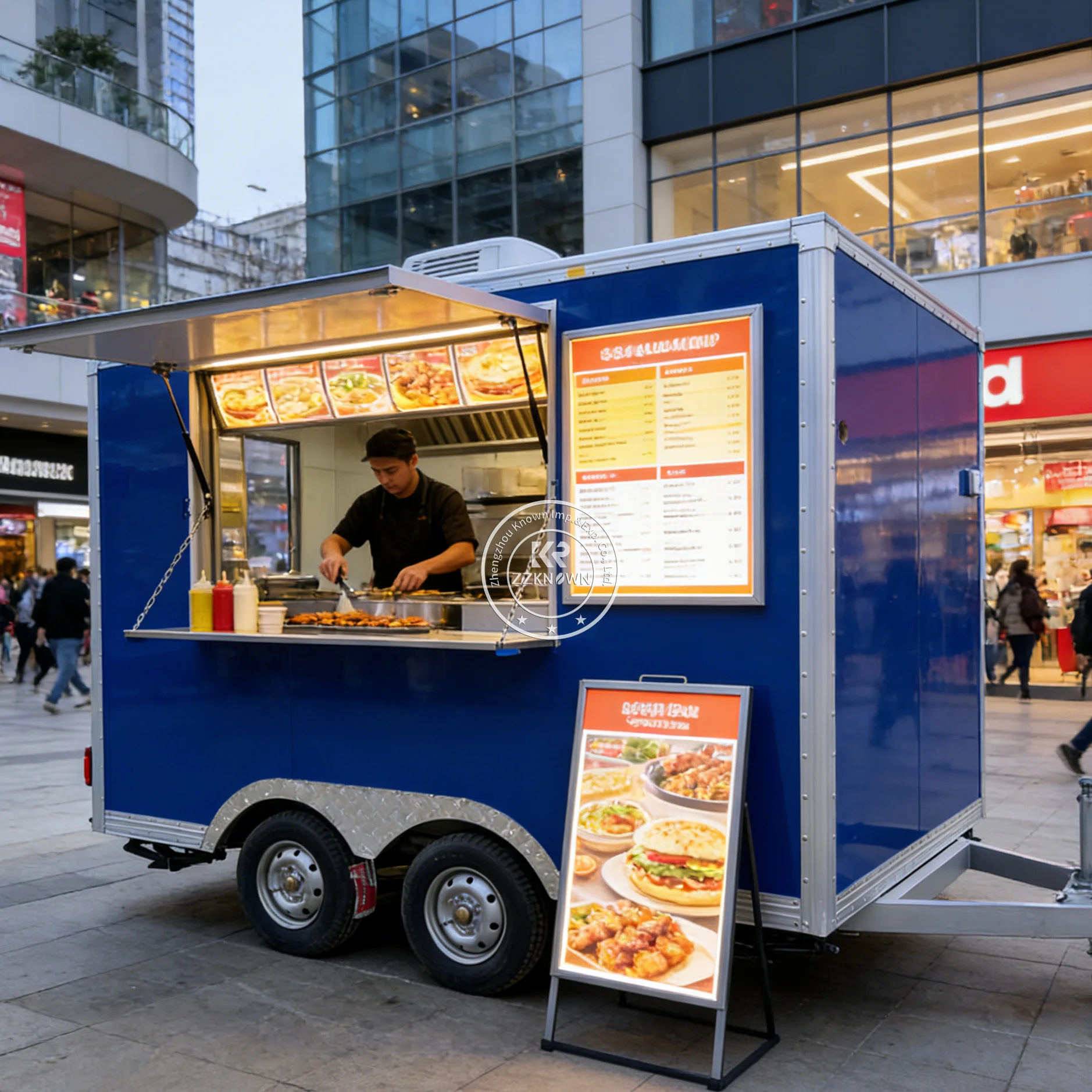 

Multifunctional Customizable Popular Street Pizza Fast Food Truck With Full Kitchen Street Concession Food Trailer