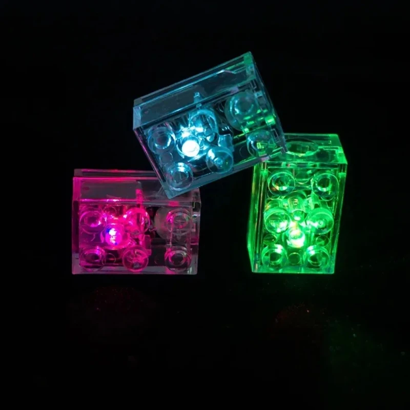 5 pièces nouveaux blocs de construction briques colorées LED émettant de la lumière bébé Compatible blocs modèles enfants jouets pour enfants cadeaux d'anniversaire