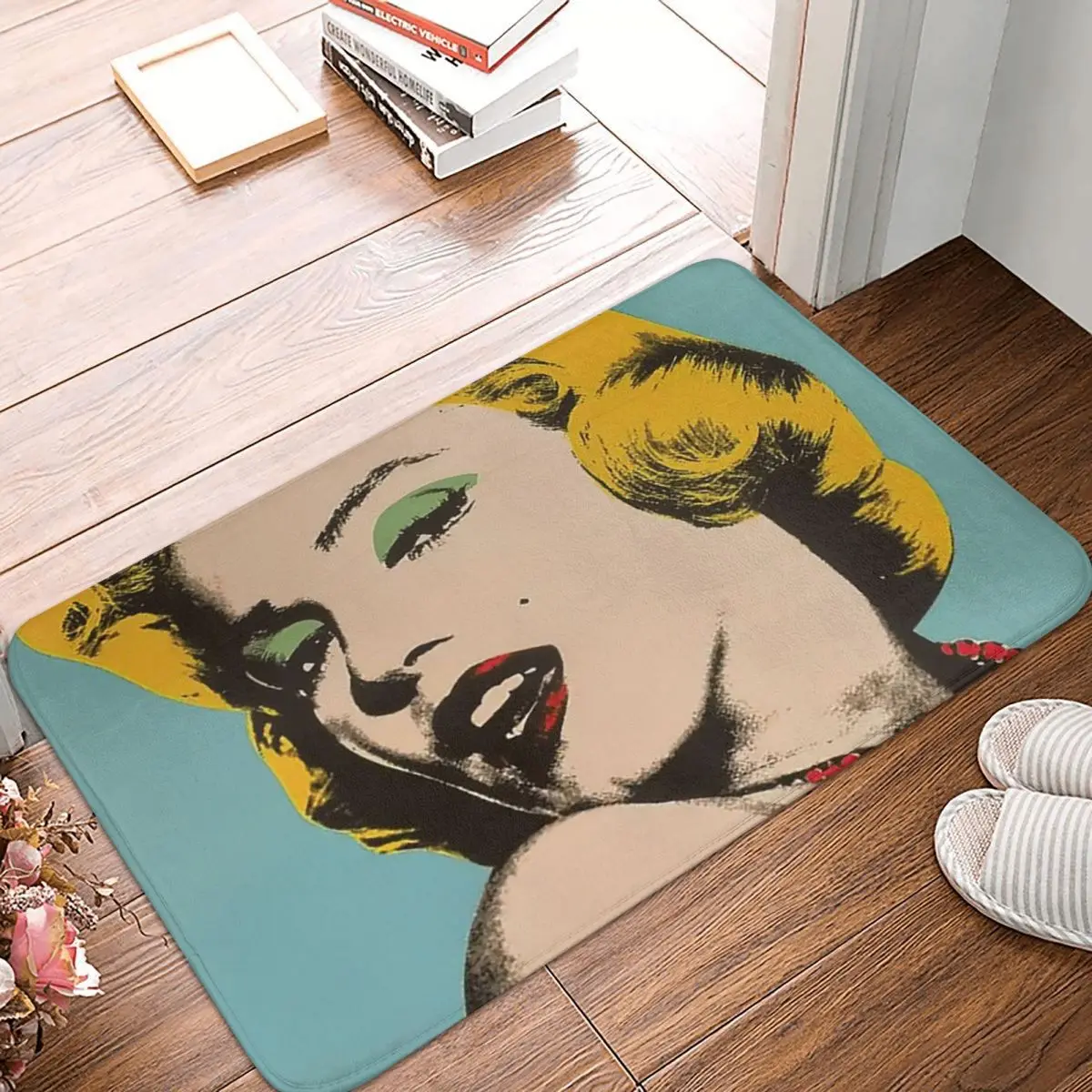 Andy Warhol Paintings Andy Warhol Marilyn Monroe Original Artwork Anti-slip Doormat Floor Mat Carpet Rug for Kitchen Footpad Mat