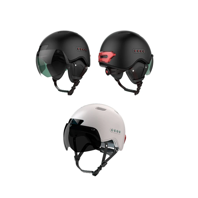 Smart Led WarningFlash Riding Helmet Motorcycle Camera Safety Helmet China Mobility Scooters and Wheelchairs Mining Helmet