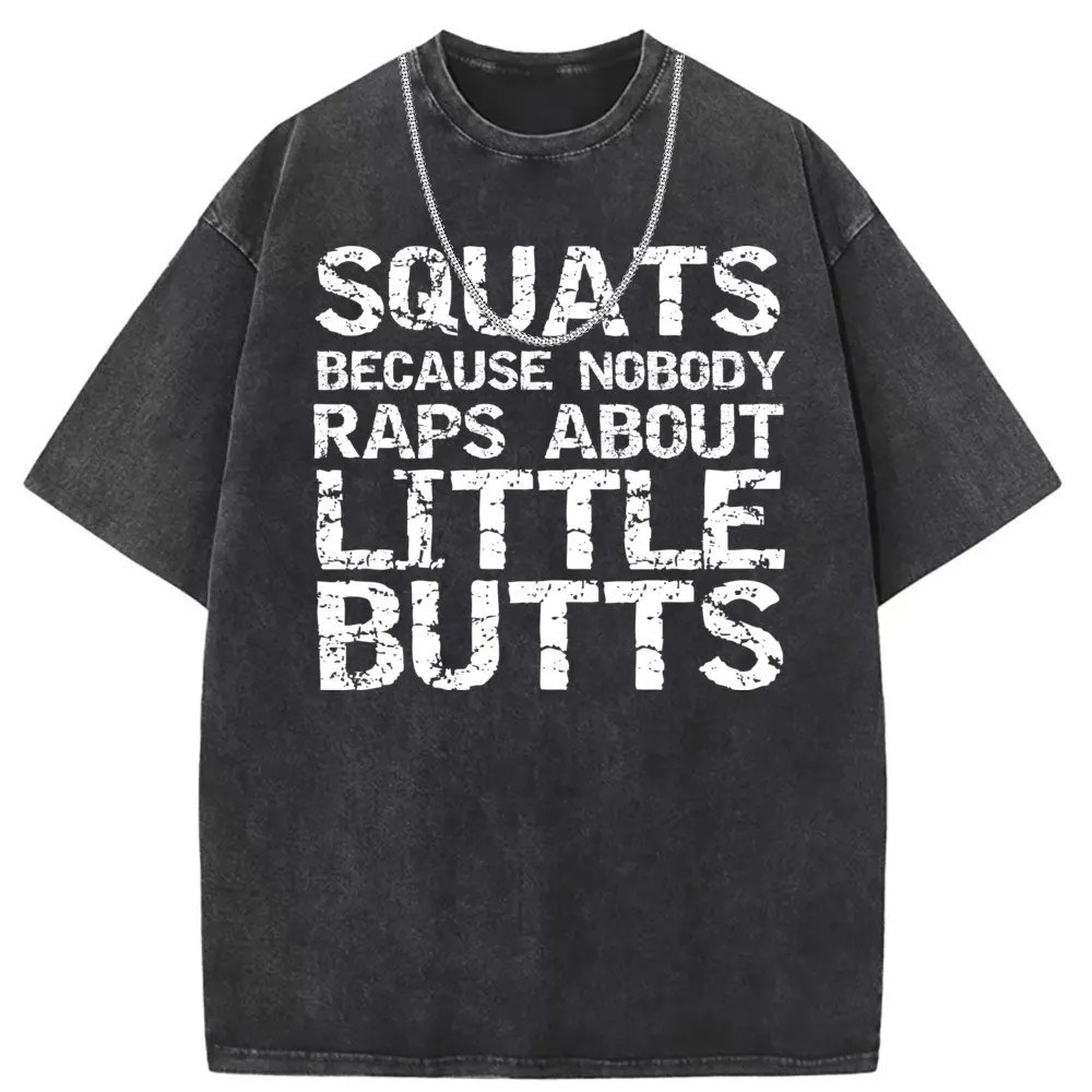 Funny Workout Squats Because Nobody Raps About Little Man Pullover Sweatshirts Long Sleeve  Oversized Mens T-shirts Fashionable