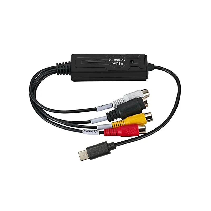 USB 2.0 Type C Video Capture Card With NTSC PAL USB2.0 Type-C AV S Video to RCA Gaming Live Streaming Video Recorder For Android