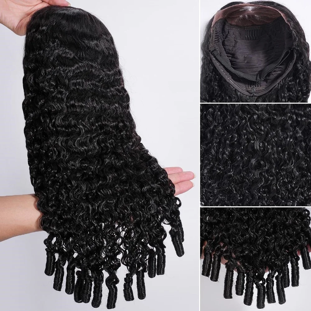 Burmesische Locken-Perücken mit Spitze vorne, Echthaar, 13x4, 13x6, HD-Vollspitze, 200 Dichte, 46 Zoll, Wasserwellen-Echthaarperücken