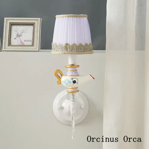 American cartoon color magic lamp wall lamp for boys  girls bedroom children's room wall lamp creative decorative wall lamp