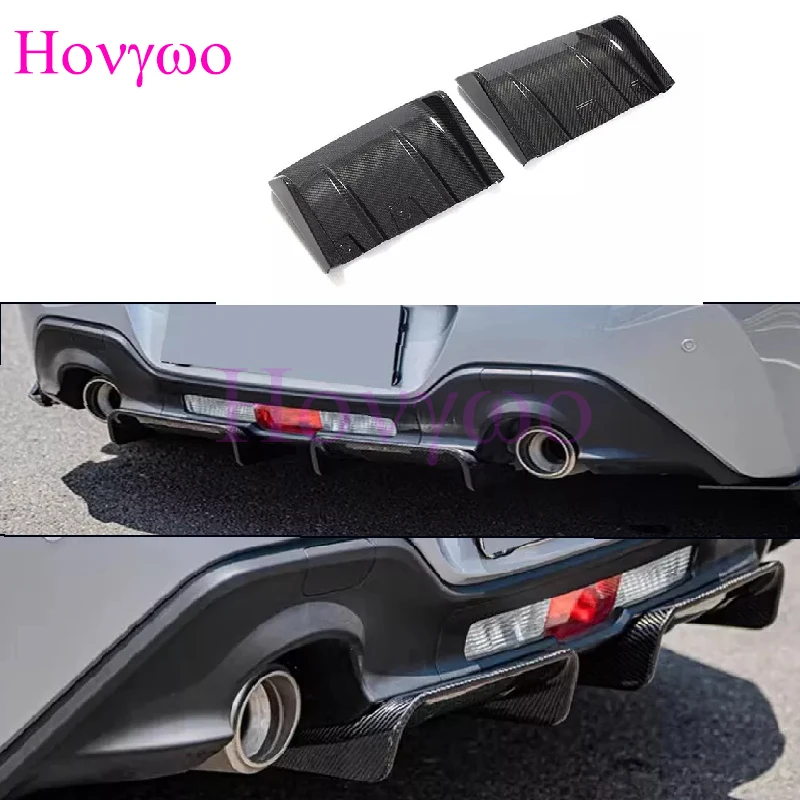 

2pcs Real Carbon Fiber Rear Bumper Diffuser Lip for Toyota GR86 for Subaru BRZ 2022up