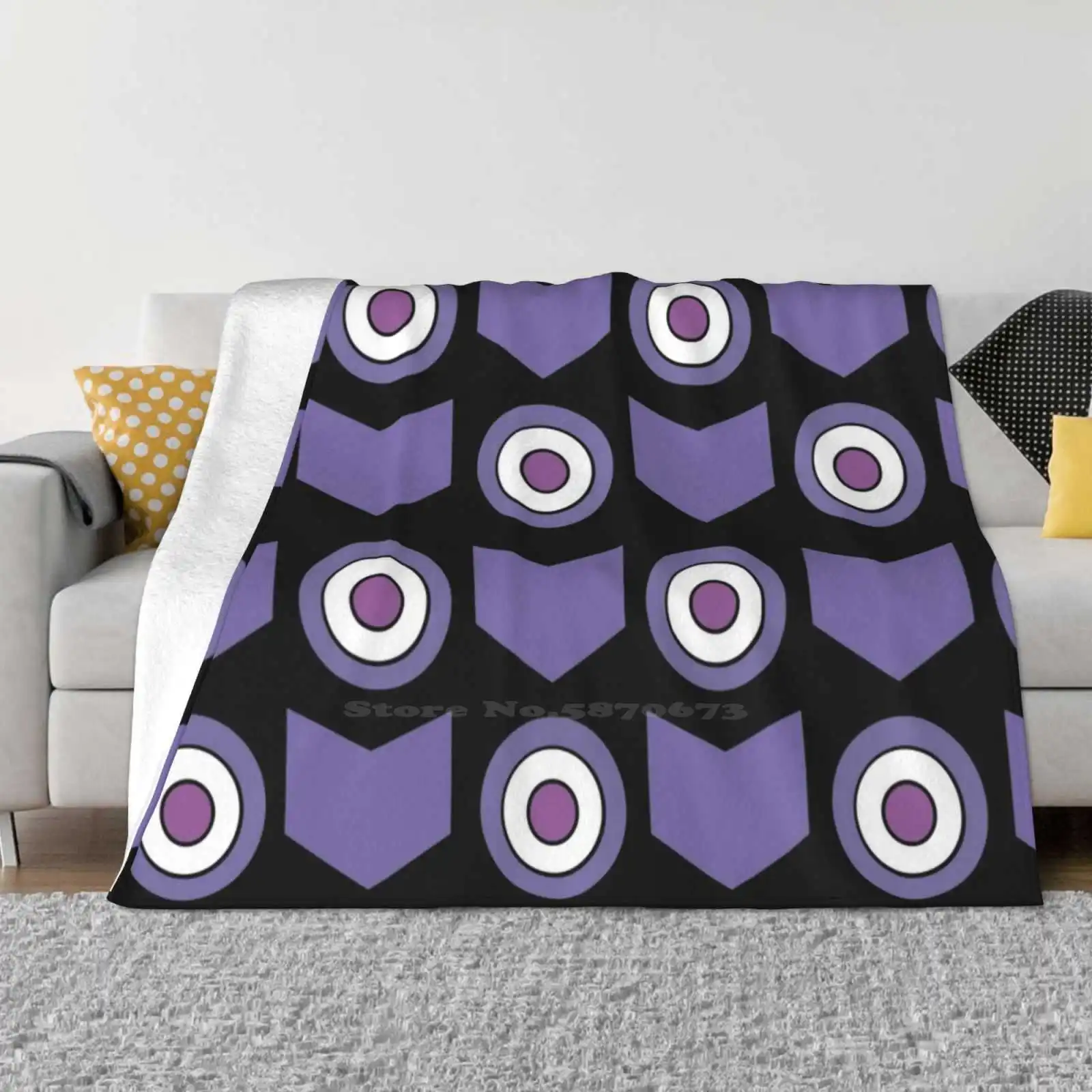 Bishop / Barton Fashion Soft Warm Throw Blanket Clint Barton Kate Bishop Hawkeye Hawkguy Pattern