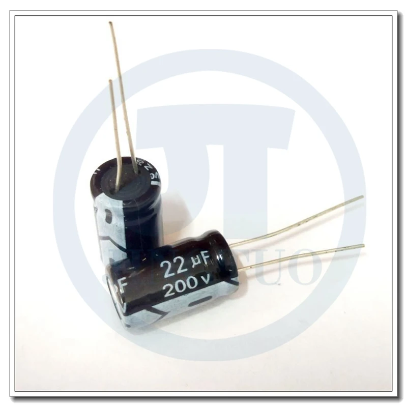 5pcs 22uF200V 200V22uF 22MFD 200WV 8x16mm Radial Aluminum Electrolytic Capacitor