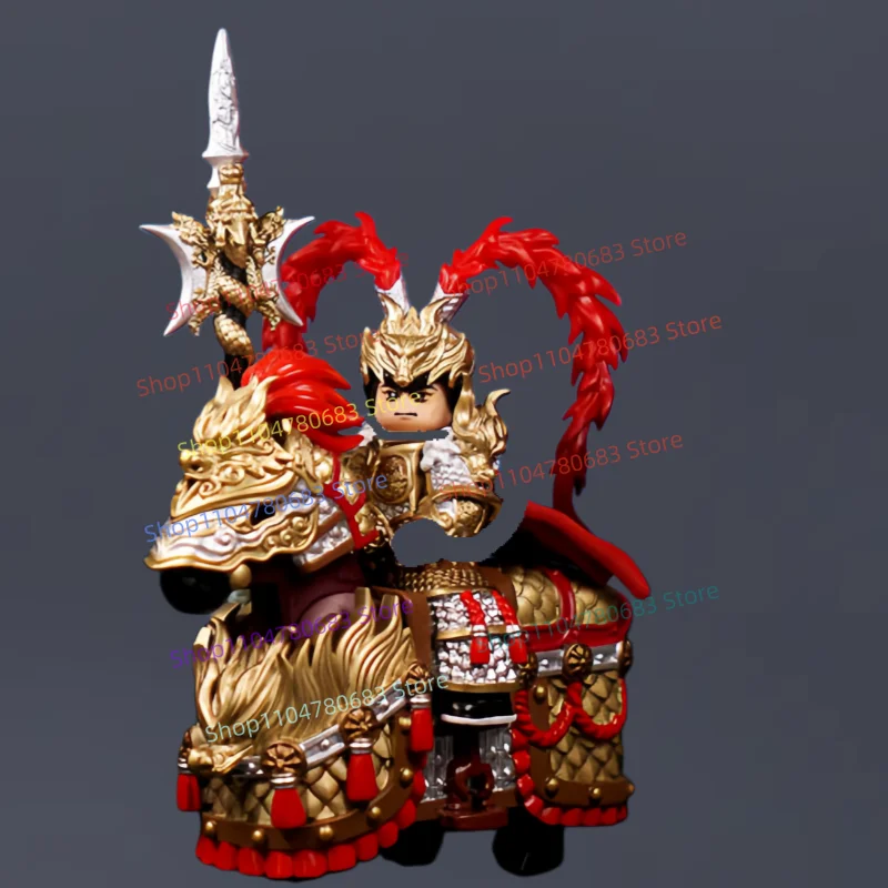 

MOC Building Blocks Mini Three Kingdoms LuBu Minifigure with Armor Accessories,Ornament,Hobby CollectionTrendy Toy,Kids Gift Toy