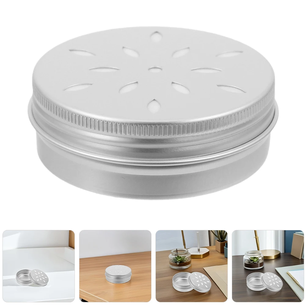 

6pcs Aluminum Box Packaging Durable 60ml Hollow Thread Lightweight Portable Versatile Tins for Cosmetics Skincare