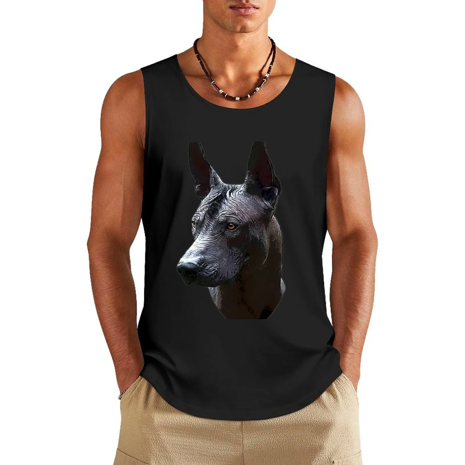 Xoloitzcuintle Xolo Мексиканская безволокнистая стандартная верхняя одежда для баскетбола спортивный жилет