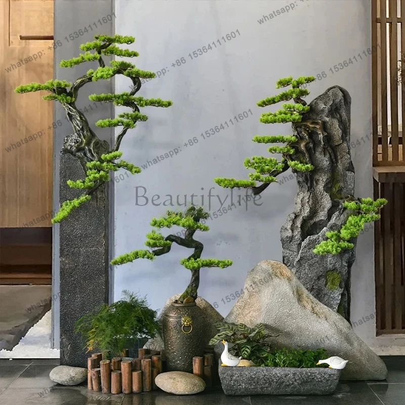 rockery landscaping ornament home garden decoration balcony new Chinese style landscape