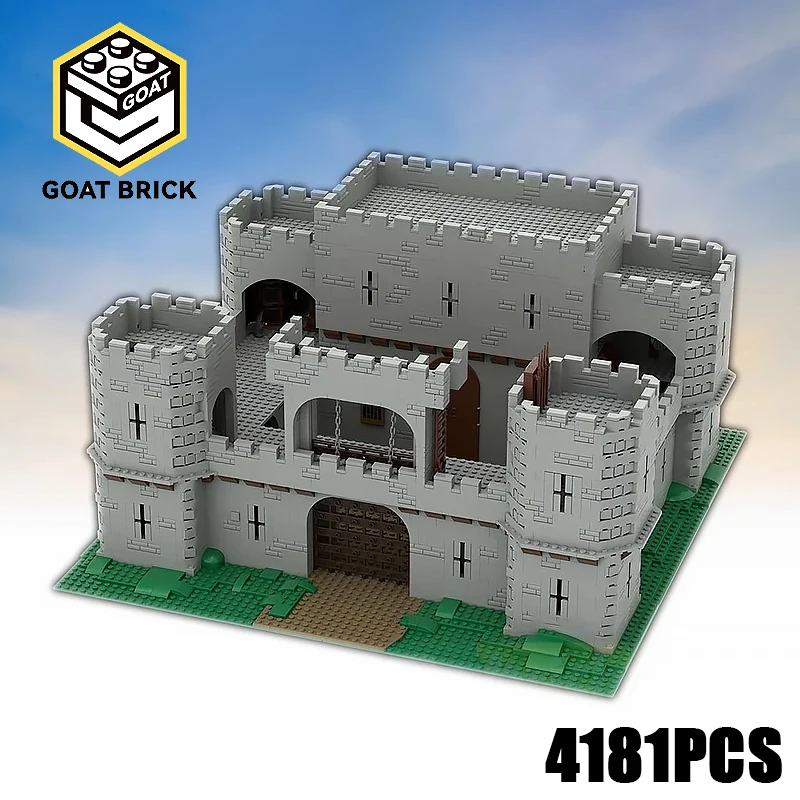 

Castle Fortress Moc Строительные блоки Средневековый замок Технология Модуль Кирпичная модель Подарок Рождественская игрушка DIY Набор в сборе!