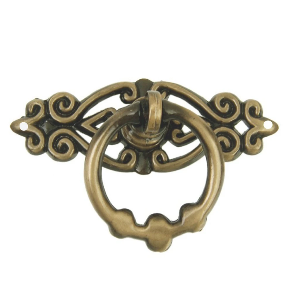 

20Pcs Vintage Kitchen Cabinet Cupboard Dresser Door Drawer Ring Pull Handles Knobs (Antique Brass)-ABGL