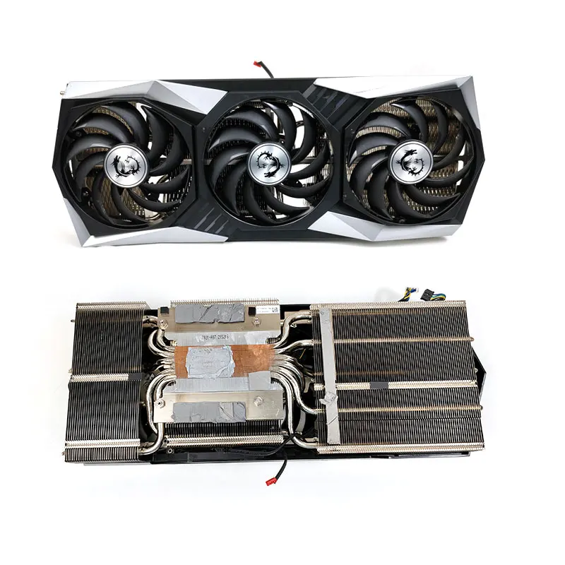 

90% New Original Video Card Radiator PLD09210B12HH Radeon RX6800 6900 XT Cooler fan For MSI RX6800 6900 XT video card Heat sink