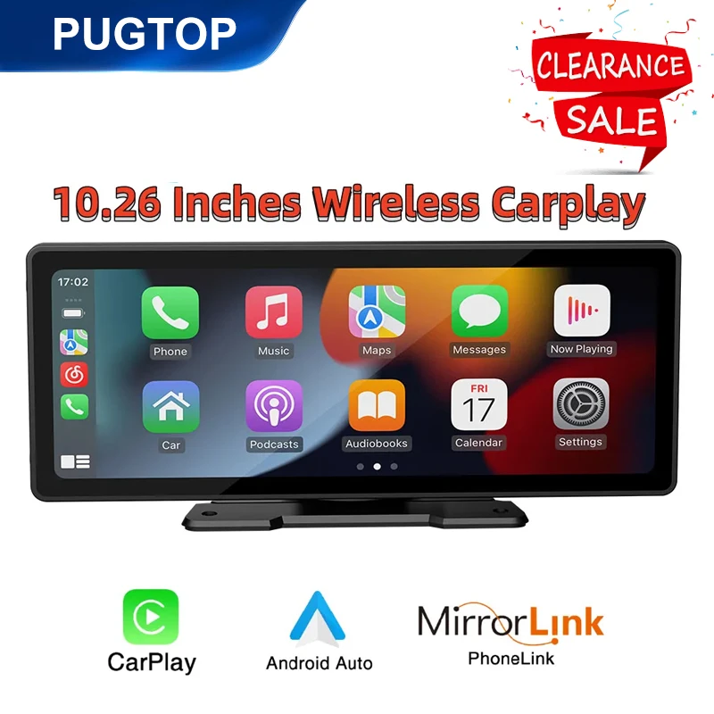 

Universal 10.26 Inch Screen Car Radio Multimedia WIFI Video Player Wireless Carplay Screen for Apple Or Android