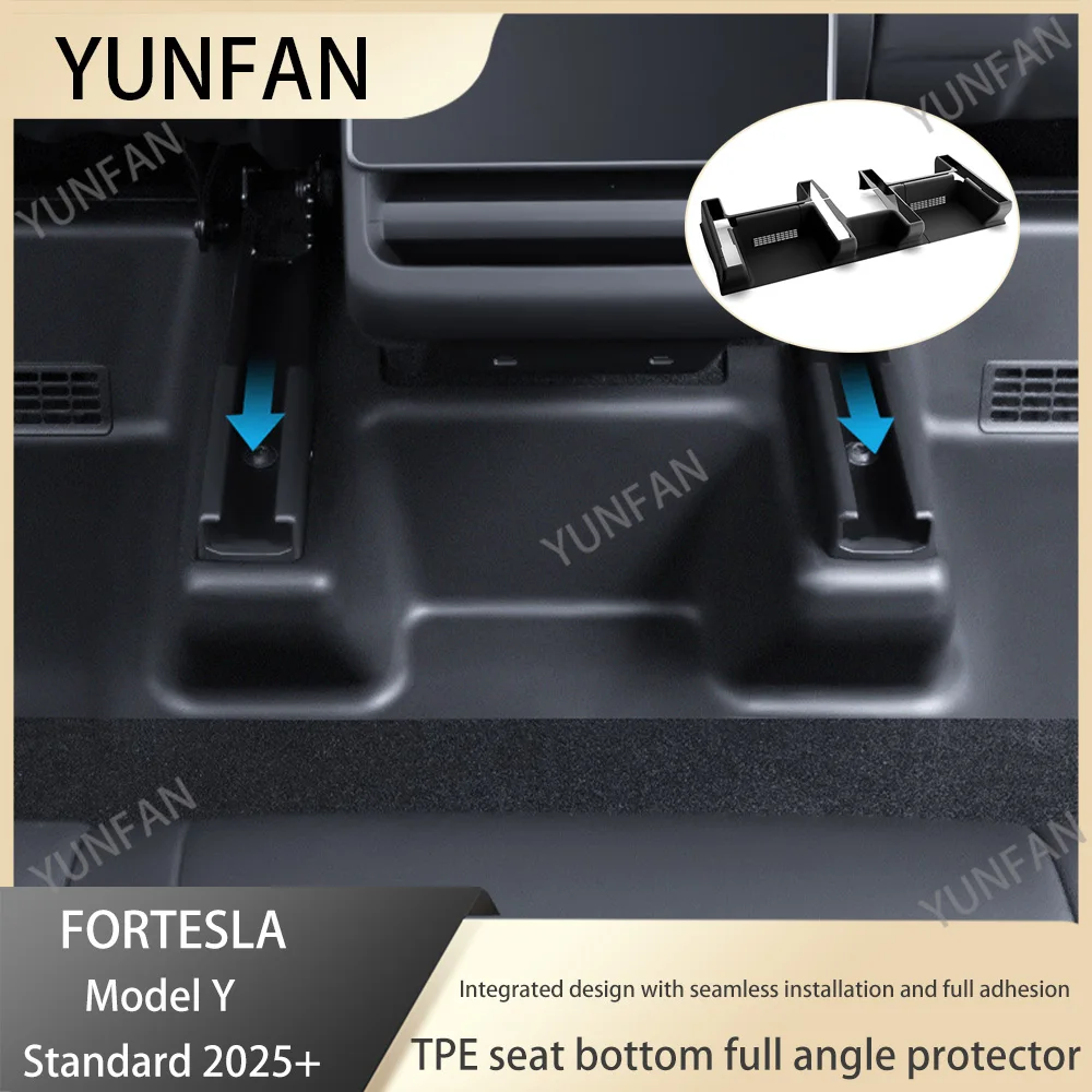 

ForTesla Model Y Standard 2025+ Suede Protective Dust Cover for TPE Seat Bottom Full Package Corner Protection Accessory