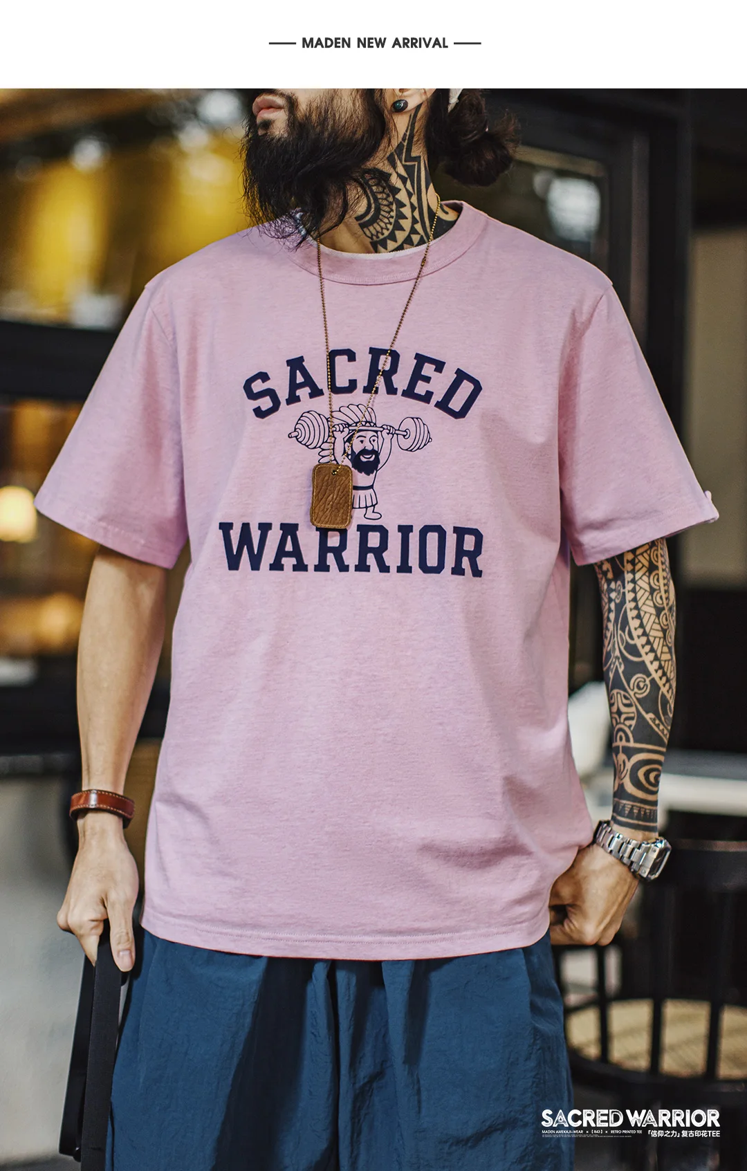 Maden Summer Men T-shirt Amekaji Oversize Loose Workwear Cargo Outdoor Classic Short Sleeve Tees men's Retro Print Clothing