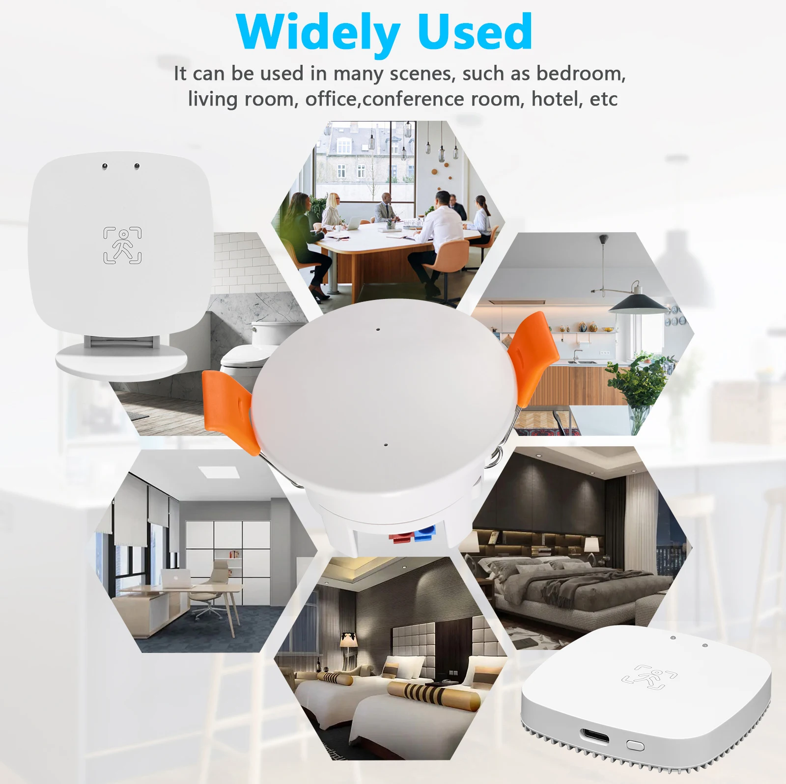 Sensor de presencia humana Tuya Zigbee, Radar de onda milimétrica de 5,8G/24G, detección PIR Wifi, Detector de distancia de luminosidad para casa