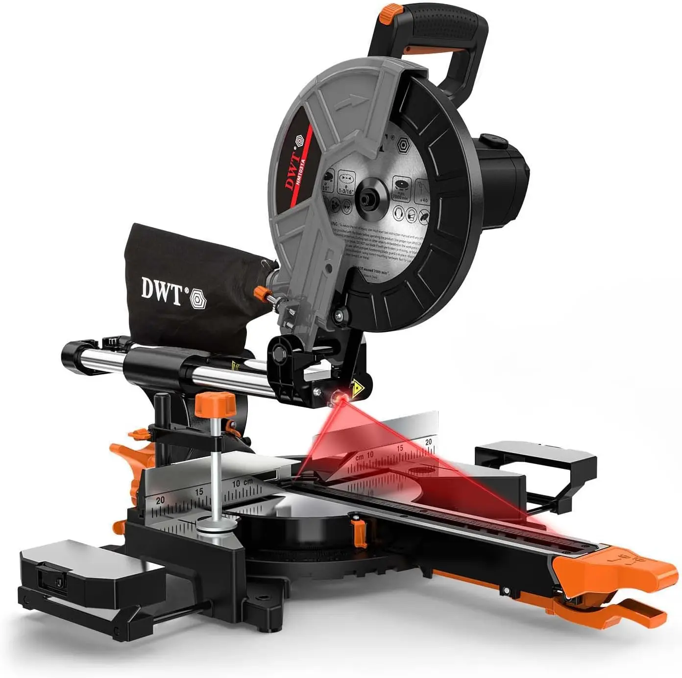 Sliding Compound Miter Saw with 3 Blades, 15A 10