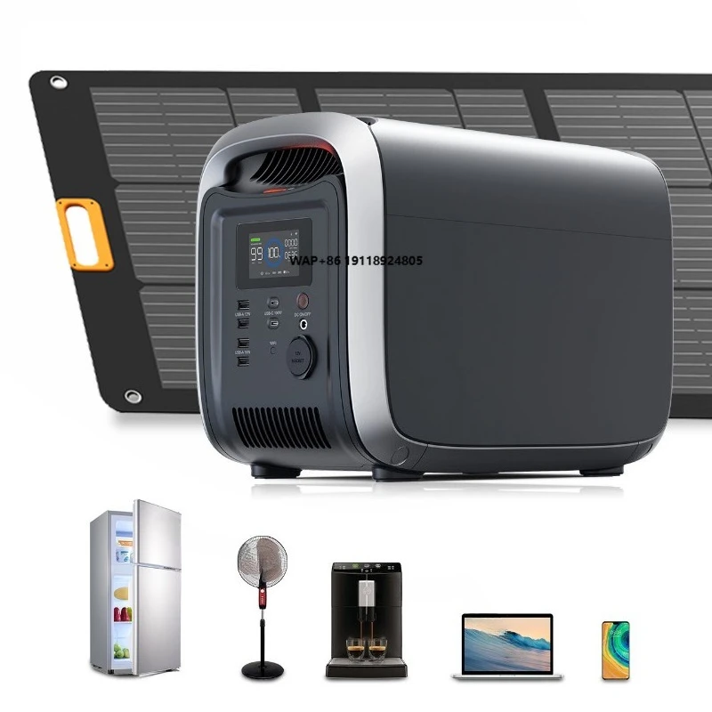 High Quality 1200W Portable Power Station Customizable for Solar/Wall/Car Charging 1228Wh Battery USA/UK Sockets-for Renting