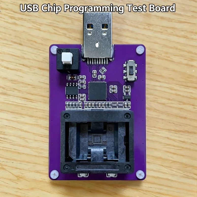 USB3.0 HS400 BGA153 EMMC Burning Socket GL3224E, Adjustable 1.8V 3.3V Power, EMMC Chip Image Programming & Test Fixture